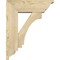 Ekena Millwork Imperial Traditional Rough Sawn Bracket w/ Offset Brace, Douglas Fir, 6"W x 16"D x 20"H BKT0604X16X20IMP01RDF - alternate 2